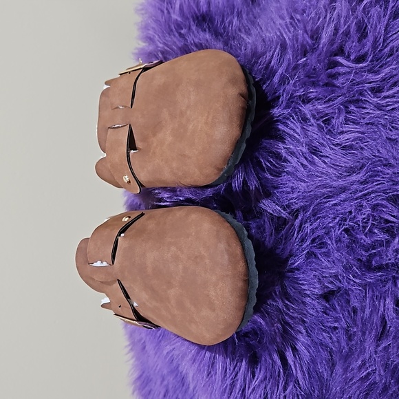 Size 8, Nicole Miller Brown Faux Fur Clogs - Picture 4 of 12